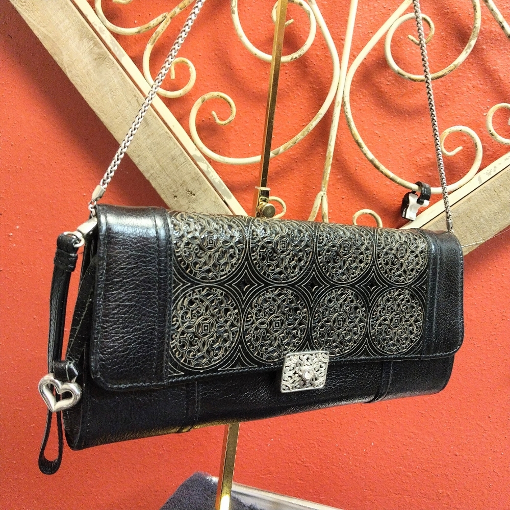 Brighton Black and Silver Women's Clutch
